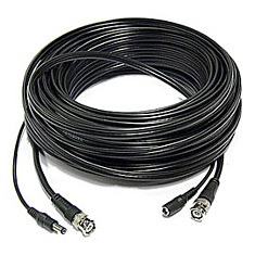 CCTV cable RG59 1xBNC-1xDC Plug 50m