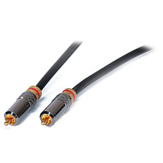 Audio cable, S/PDIF (RCA) m-m, 75 ohm, 5m