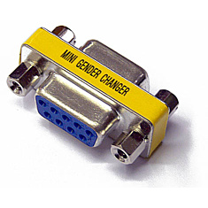 Mini gender changer DB9 Female-Female