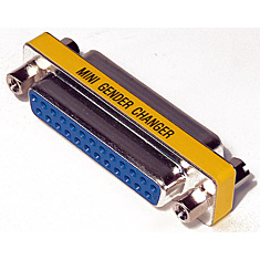Mini gender changer DB25 Female-Female