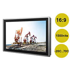 CS-W124 24" Hi-Brightness TFT PCAP Panel PC, IP65