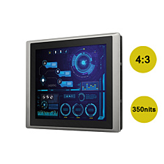 17" TFT PCAP/Resistive/Glass Panel PC, IP65