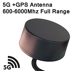 5G Antenna +GPS,  600-6000Mhz, SMA