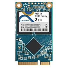 2TB mSATA SSD, TLC Ind, T380, Wide-Temp