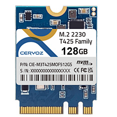 128GB M.2 2230 SSD, Industrial, NVME, Wide-temp 