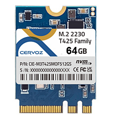 64GB M.2 2230 SSD, Industrial, NVME, Normal-temp 