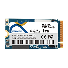 1TB M.2 2242 SSD, Industrial, NVME, Wide-temp