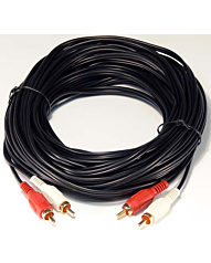 Cable 2xRCA male/2xRCA male, 10m