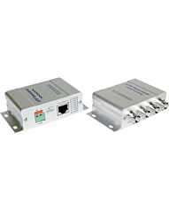 Video and RS-485 UTP balun 4-channels
