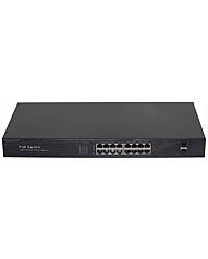 Niceview Network Switch Gigabit POE+ 16-porttia 2xSFP 400W IPC-1216P