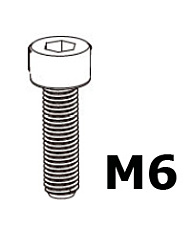 Ruuvi M6x16, Socket Head Cap, 20kpl