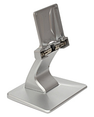 Monitor stand aluminium silver