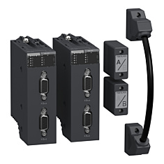 BMXXBE2005 extender kit, Modicon M340, for X80 backplane