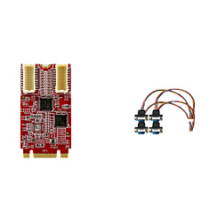 M.2 2242 to Four RS-232 Module, Vertical Connector / Wide Temperature