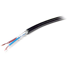 Loud speaker cable 2x0.75 black 20m roll