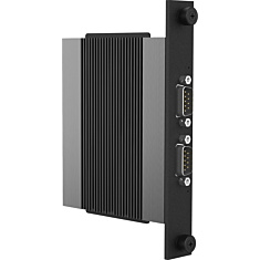 2x Isolated RS-232/422/485, (Supports 5V/12V), DB9, 1 Deck