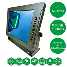 Niceview 10.4" Night-Vision Kosketusnäyttö TFT104-MIL