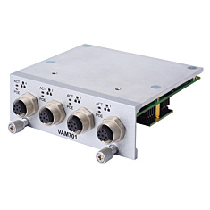VAM701 4 x M12 A-code Gigabit PoE